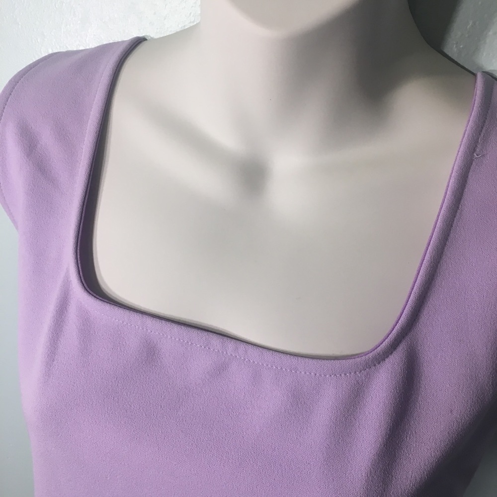 Lavender Lilac Sleeveless Charlotte Russe Dress - Picture 3 of 8